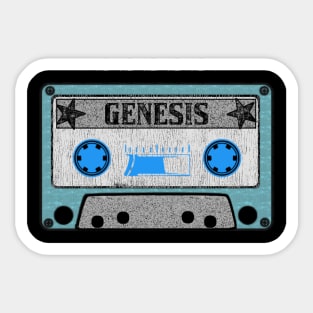 genesis blue cassette Sticker